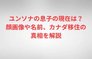 ユンソナの息子の現在は？顔画像や名前、カナダ移住の真相を解説