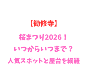 【勧修寺】桜まつり2026！いつからいつまで？人気スポットと屋台を網羅